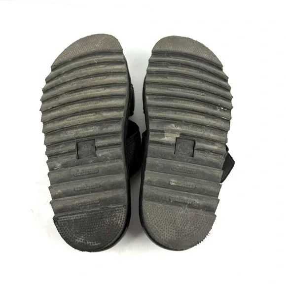 Dr. Martens Myles II Sandals 11 Womens Black Leather Platform Brass Mens 10 - Picture 7 of 12